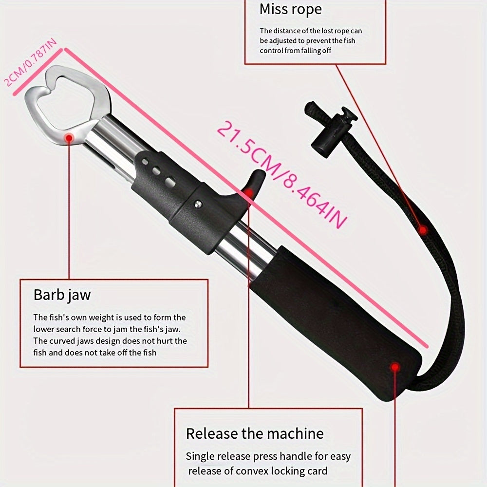 Stainless Steel Fish Controller Lip Gripper Fishing Equipment