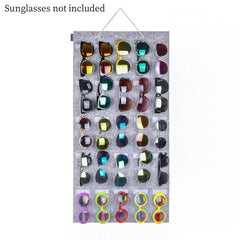 Sunglasses Organizer Wall Hanging Holder Felt Storage Bag
