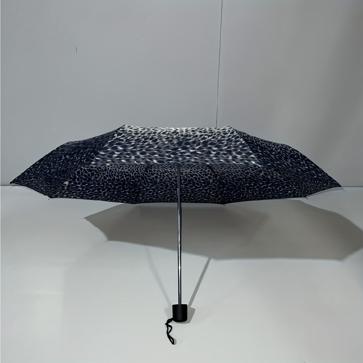 Leopard Grain Print Umbrella Folding Waterproof Windproof Umbrella