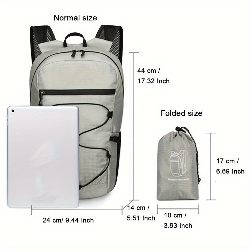 Lightweight Foldable Hiking Backpack Waterproof Large Capacity Travel Bag