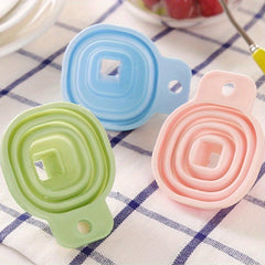 1pc Collapsible Funnel Foldable Silicone Funnel Heat Resistant Funnel