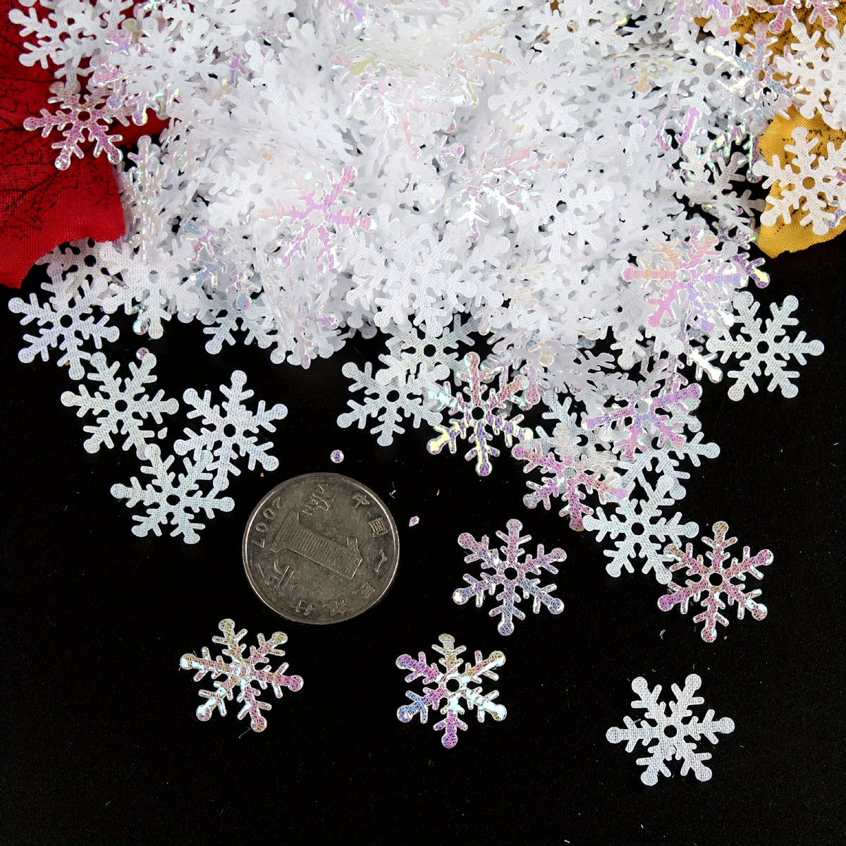 Winter Christmas Glitter Snowflake Confetti Pack - Wedding Party Birthday Decor