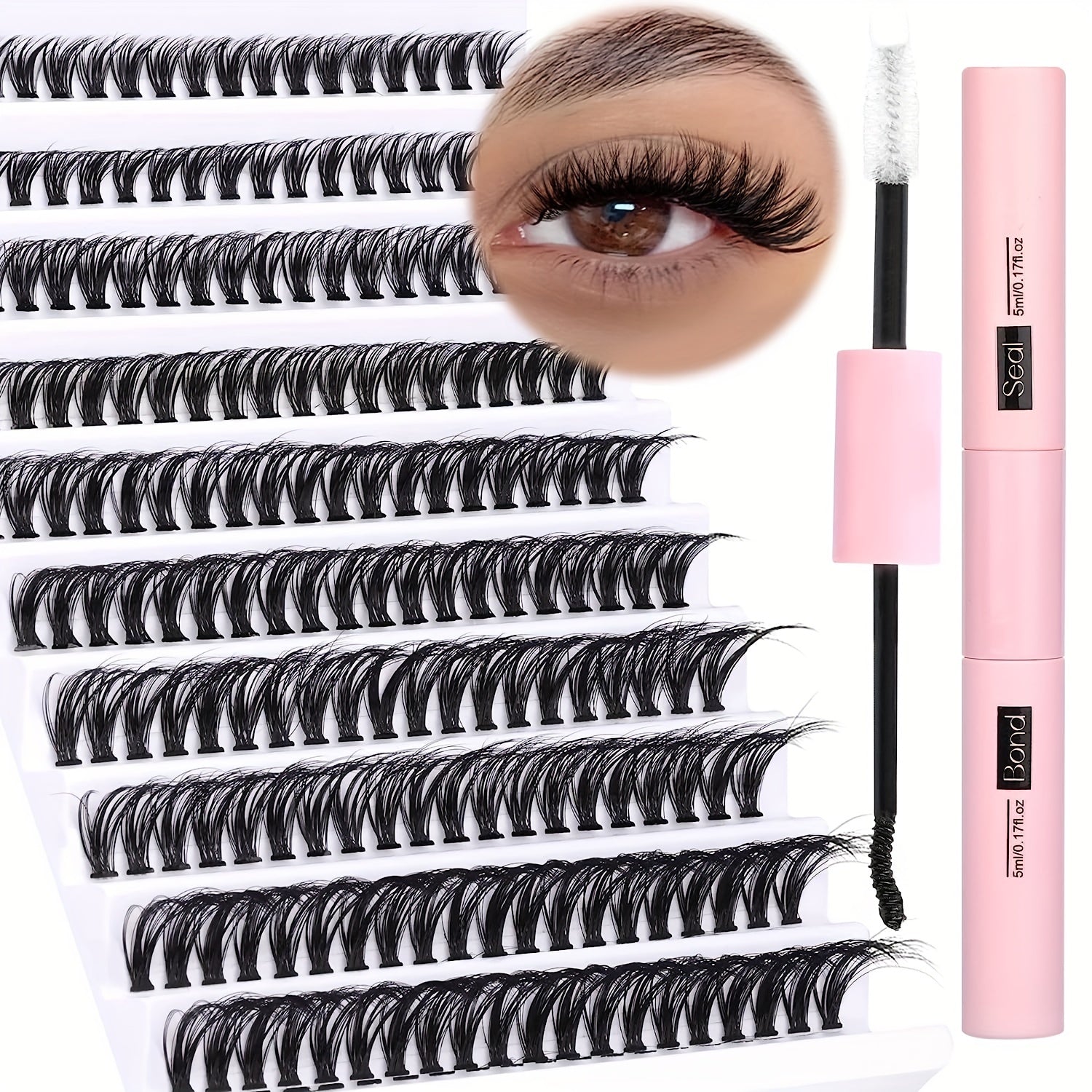 200pcs DIY Lash Extension Kit for Professional Looking Lashes