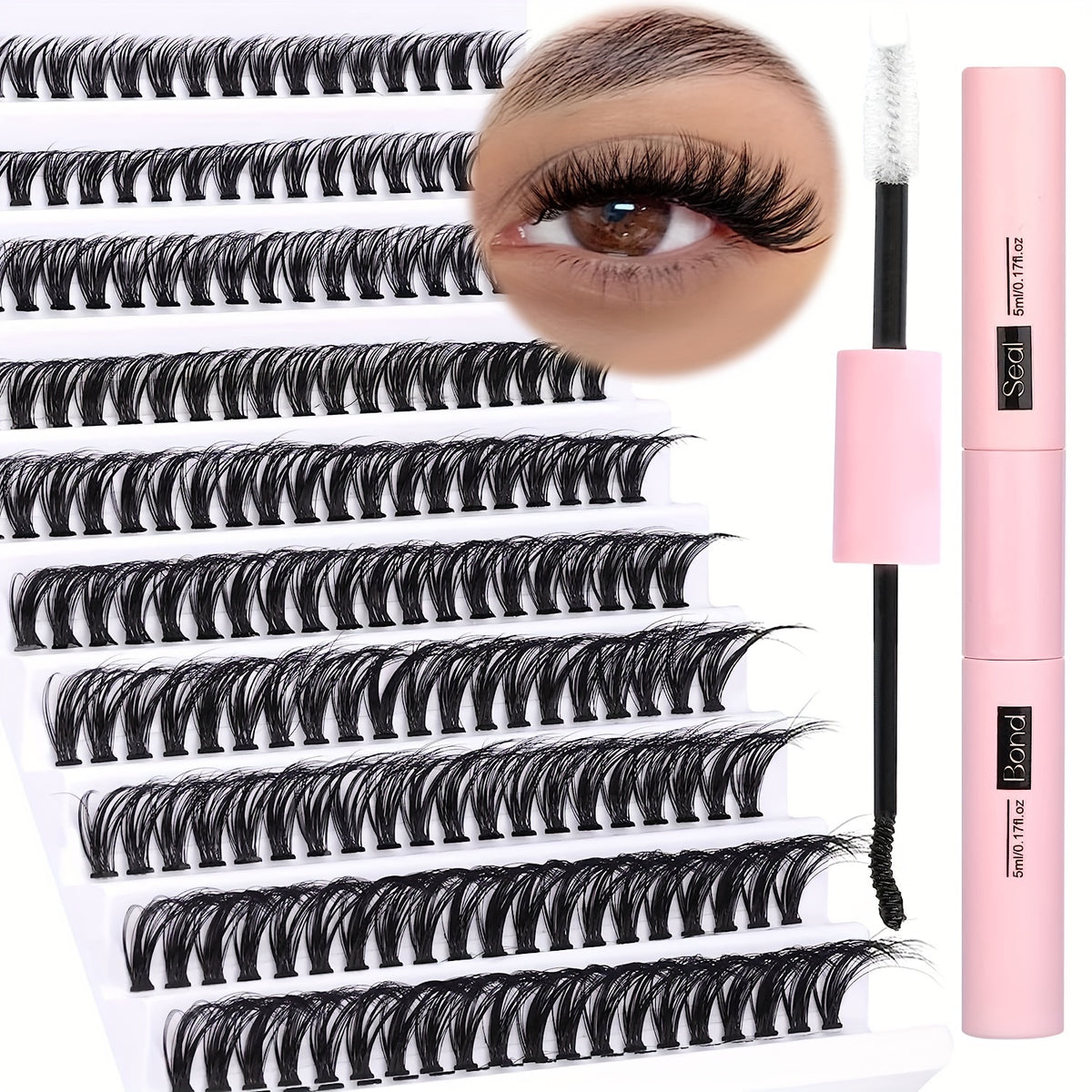 200pcs DIY Lash Extension Kit for Professional Looking Lashes