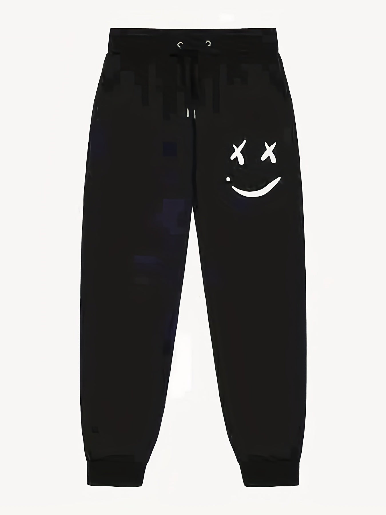 Grimace Pattern Men's Active Pants Drawstring Stretch Trousers
