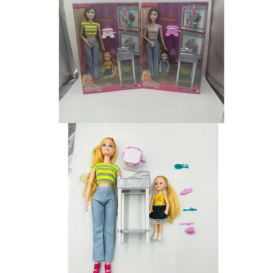 Doll Playset Mixed Colors PP Material Includes Dolls & Accessories
