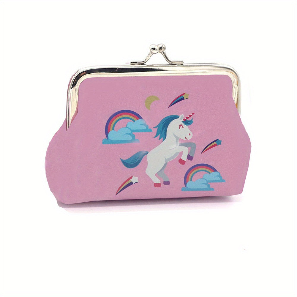 Cartoon Unicorn Coin Purse Bag Animal Pouch Key Bag Birthday Gift