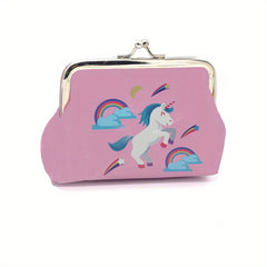 Cartoon Unicorn Coin Purse Bag Animal Pouch Key Bag Birthday Gift