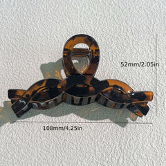 6pcs Large Hair Claw Vintage Solid Shark Claw Hair Accessories