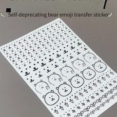 Cute Bear Sticker - Self Adhesive Decorative Transfer