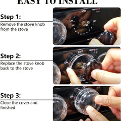 2pcs Stove Knob Covers Kitchen Safety Guards For Kids Baby Toddler