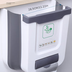 12L Foldable Hanging Trash Can for Kitchen and Car