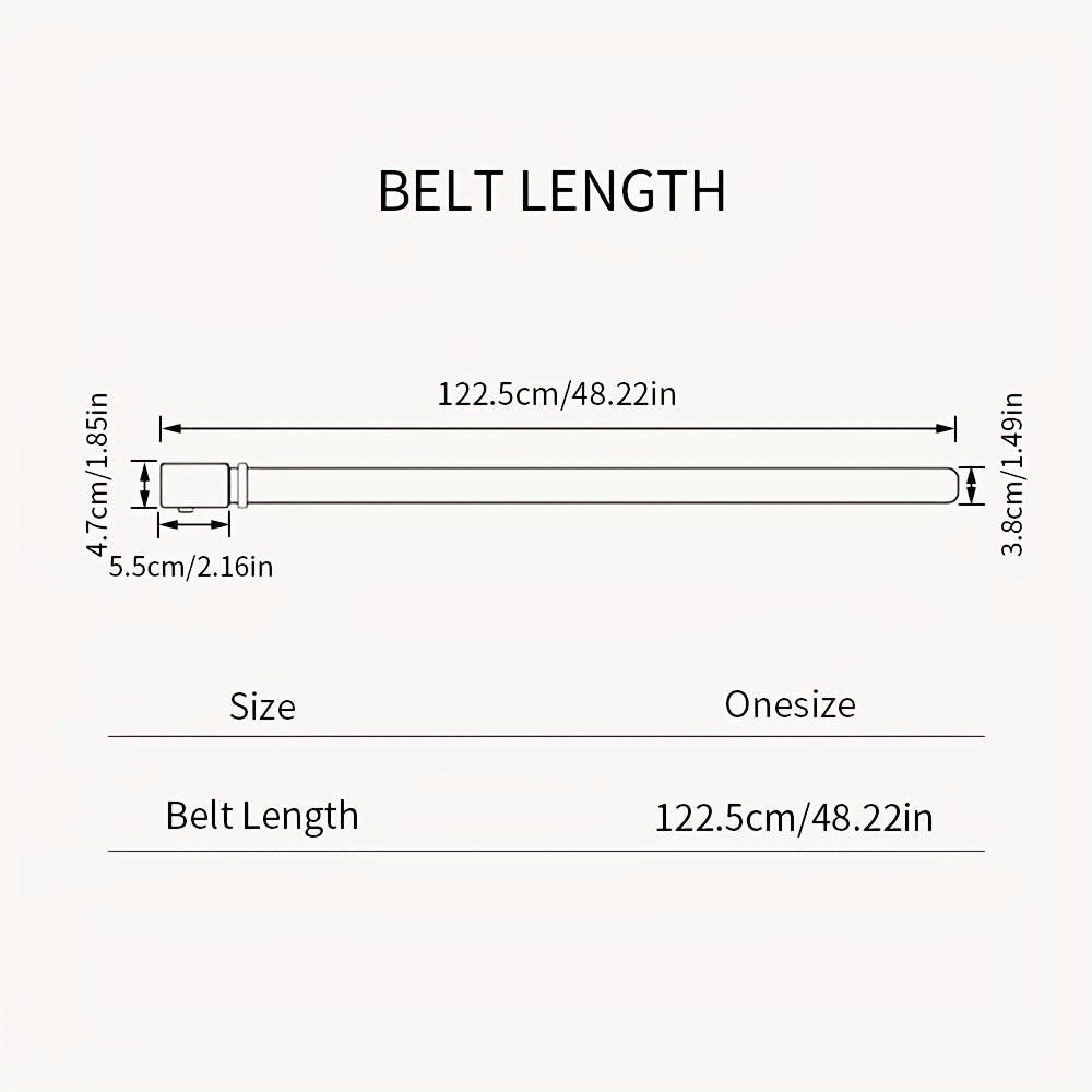 1pc Durable Nylon Belt for Men DIY Cutting Military Tactical Non Metal Belt
