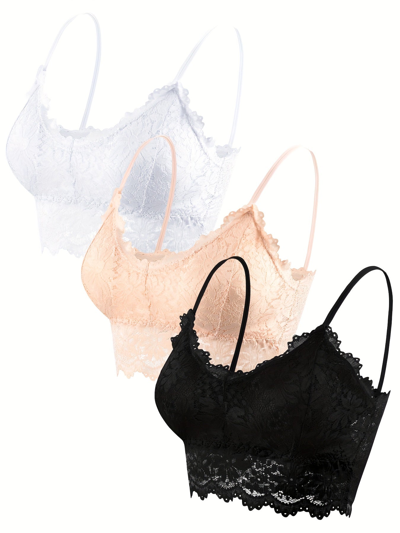 Floral Lace Wireless Bras Women's Lingerie Set