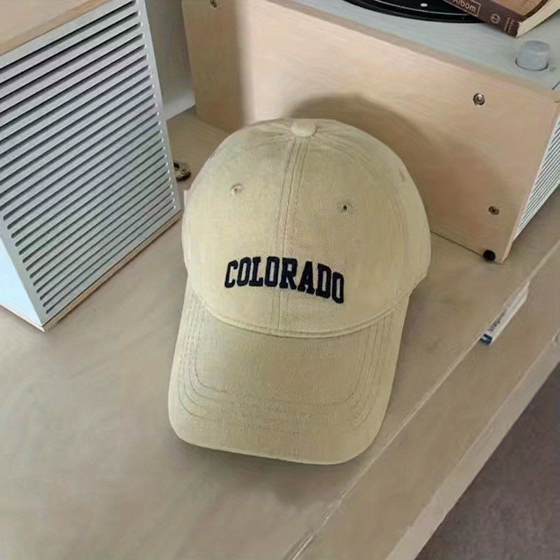 Wool Embroidery Alphabet Baseball Cap - American Retro Cap