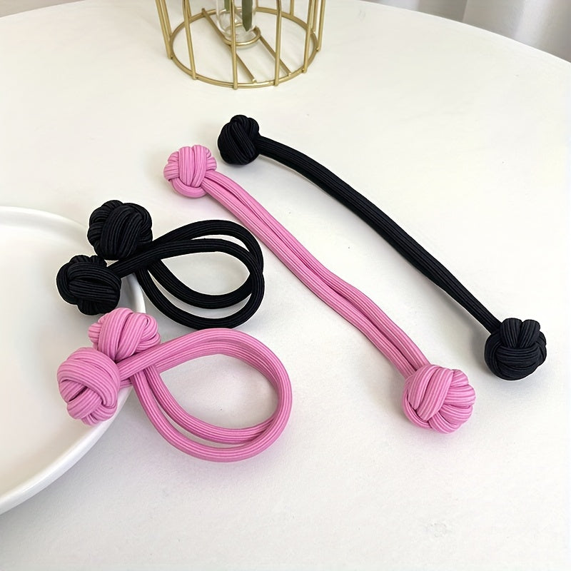 Chinese Knot Hair Rope Elastic Ponytail Holder Hair Accessories