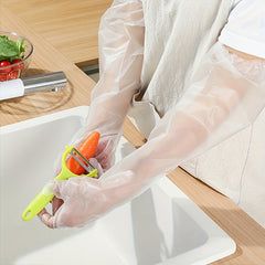 50pcs Disposable Extended Gloves for Dishwashing & Kitchen Supplies