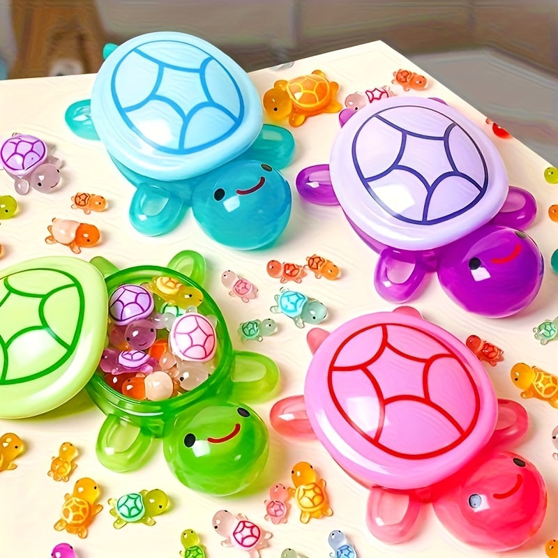 Glowing Big Turtle with 6 Small Turtles Set