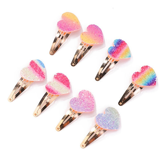 Sequin Hair Clip Ponytail Clips Set for Baby Girls