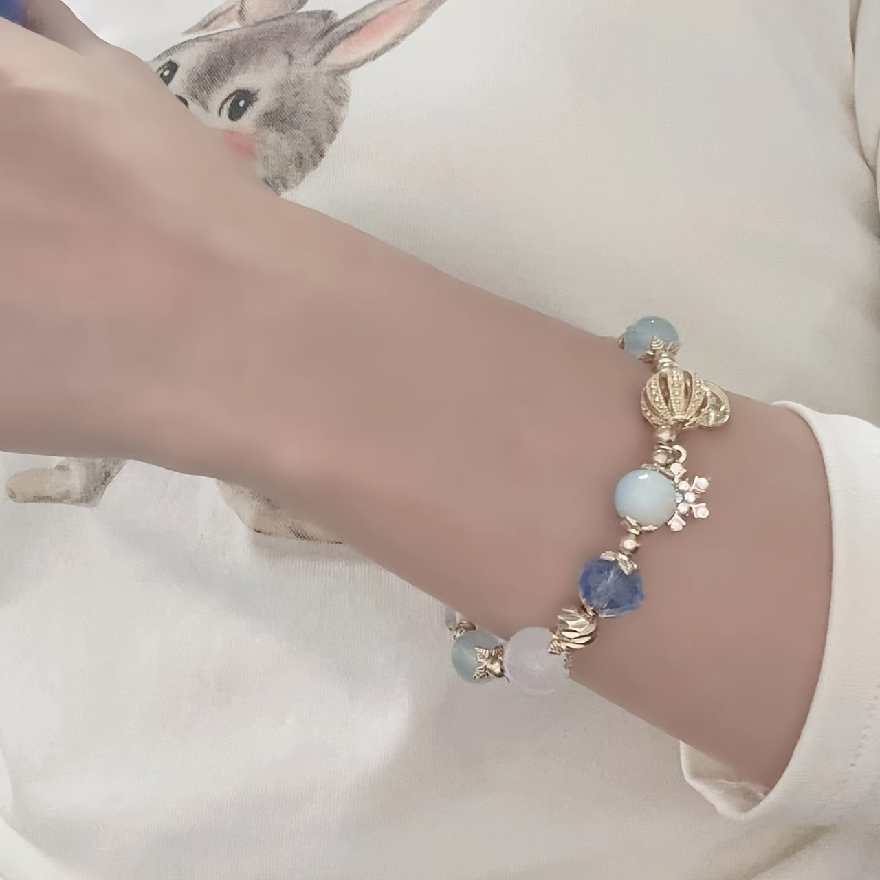 Snow Bracelet Bow Bead Bracelet Christmas Wind Bracelet