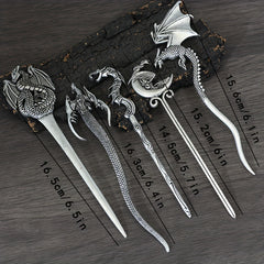 Vintage Dragon Hairpin Viking Metal Hair Sticks Women's Hair Accessories Jewelry