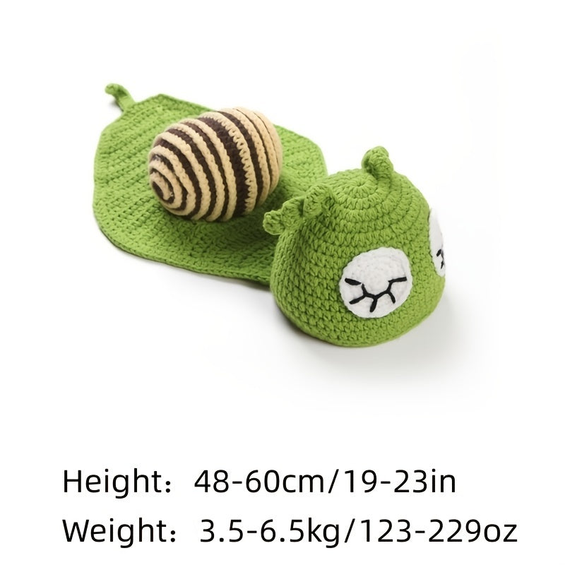 Newborn Snail Photography Props Baby Birthday Party Knitted Costume