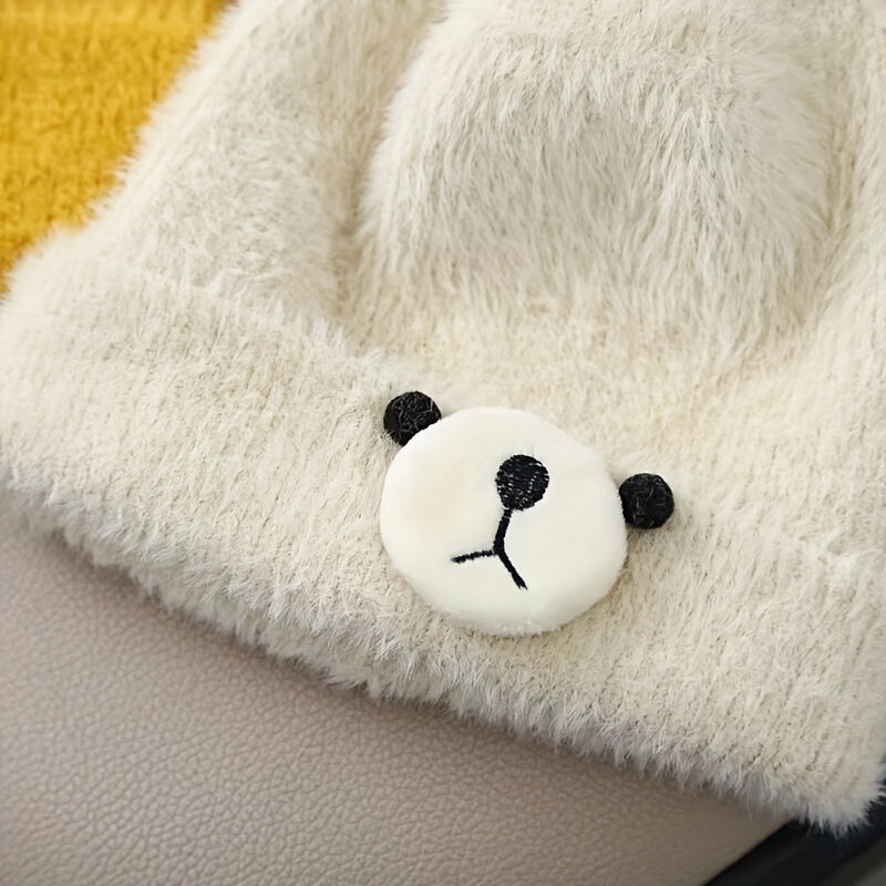 Children's Thickened Warm Bear Hats with Ear Protectors for Baby