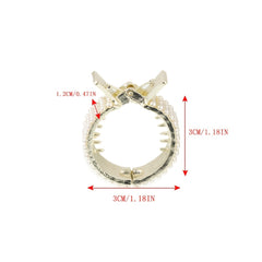 Rhinestone Hair Clip Ponytail Buckle for Women