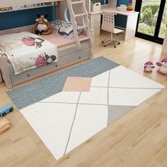 Fluffy Faux Wool Area Rugs Modern Large Carpet Non-slip Machine Washable