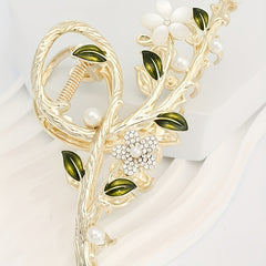 Large Flower Hair Clip Metal Claw Hair Accessory Girls Kids