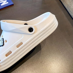 Men's Slip On Platform Clogs with Charms Outdoor Shoes