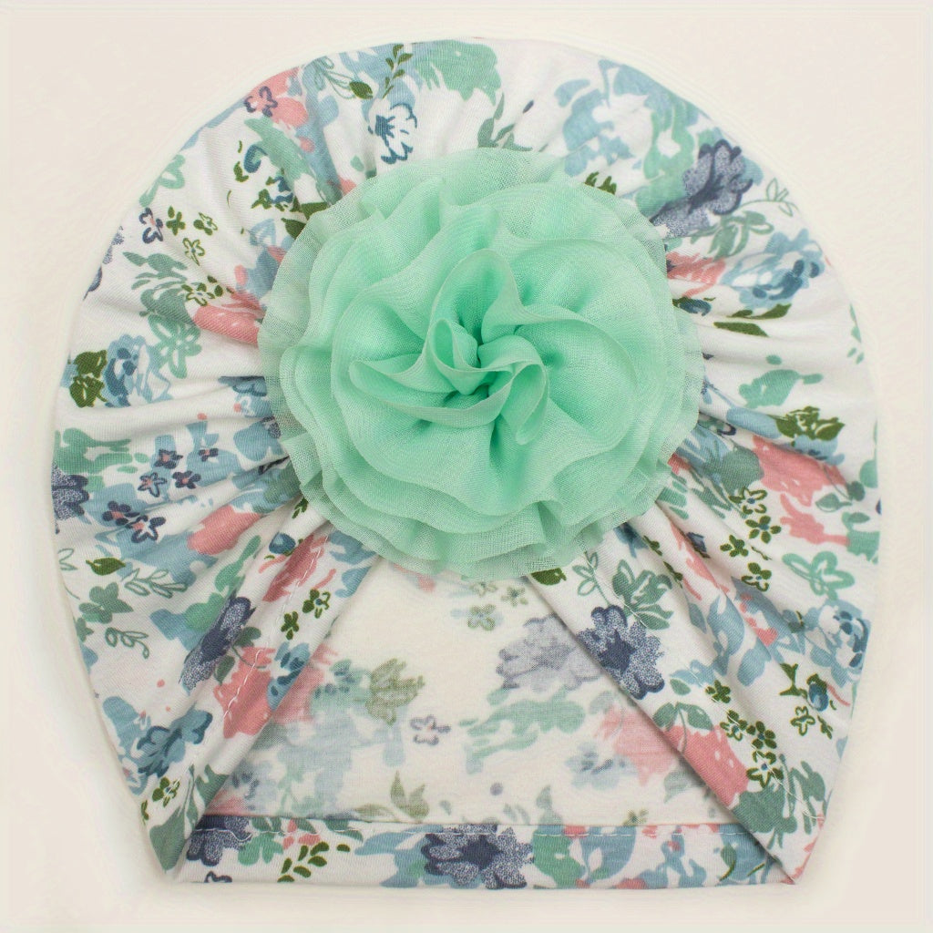 Soft Printed Donut Baby Hat for Newborns