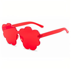 Cloud Candy Love Sunglasses Flowers Frameless PC One Piece Ocean Shades