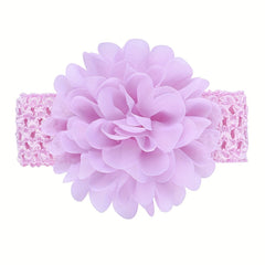 9pcs Floral Hollow Elastic Headbands for Baby Girls