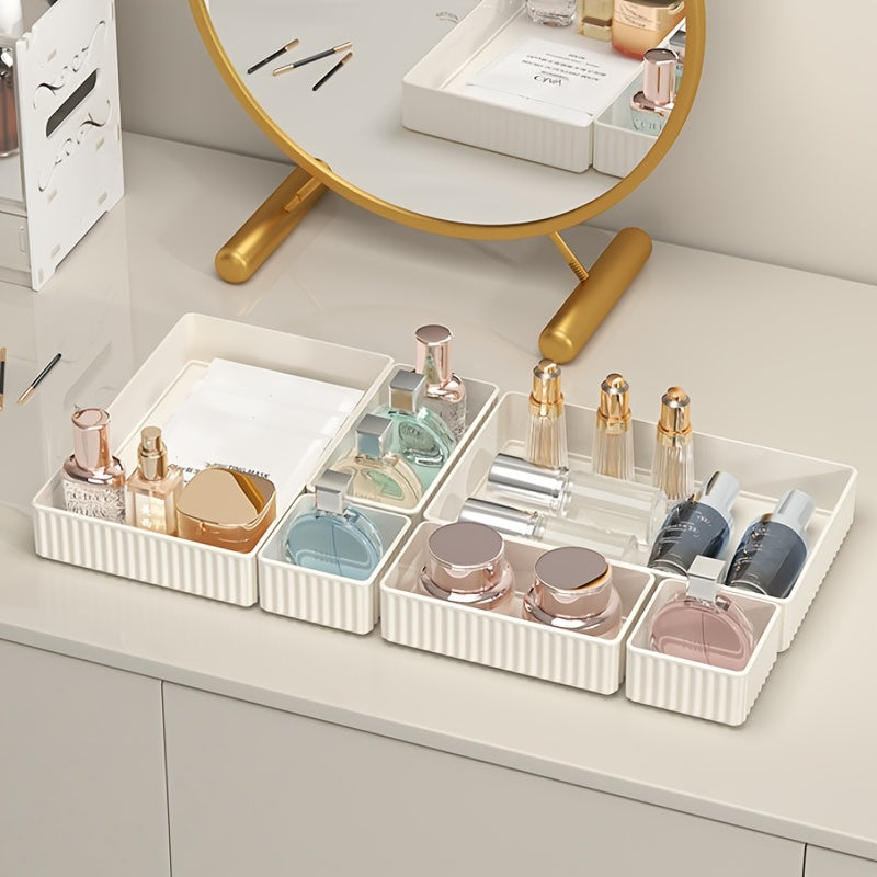 Light Storage Tray Desk Office Debris Storage Box Divided Drawer Storage Tra