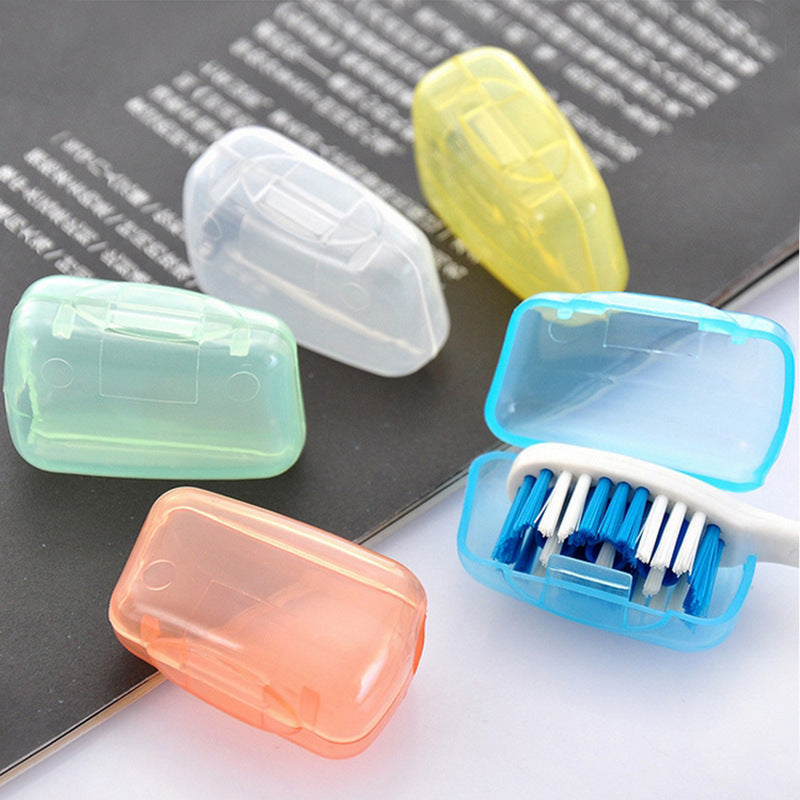 5pcs Toothbrush Cover Travel Portable Toothbrush Head Covers Case Holder Clip