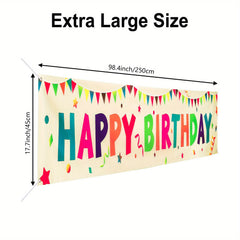 Happy Birthday Banner Christmas Halloween Thanksgiving Gift