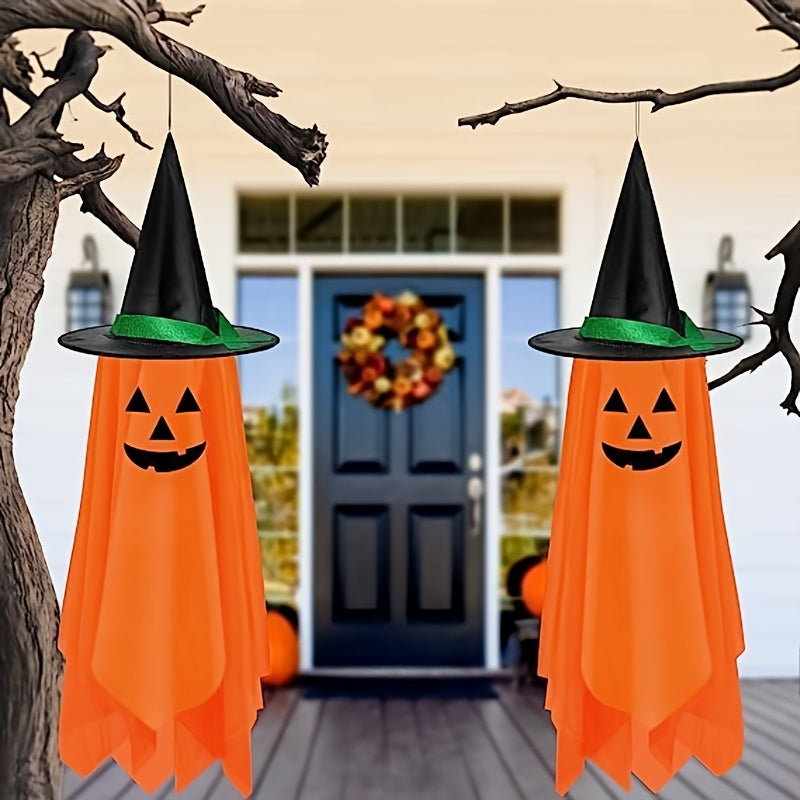 1pc Halloween Hanging Pumpkin Ghost Decor Outdoor
