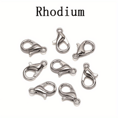 30pcs 12 6mm Alloy Lobster Clasps DIY Hooks Chain Closure Accessories