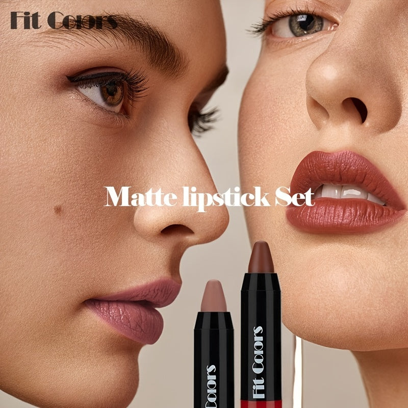 Long Lasting Matte Lipstick Set - Easy to Apply, Non Drying