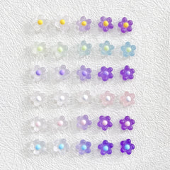 3D Flowers Nail Charms For Women Nail Art - Resin Luminous Nail Charms