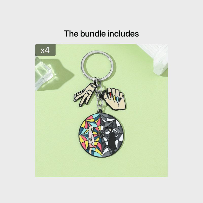 Boys Round Pendant Keychain Gift