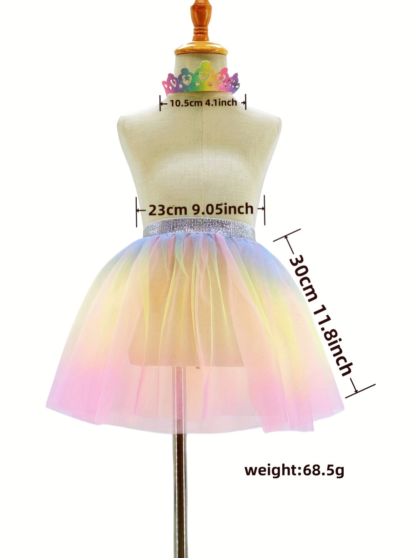 Sweet Girls Gradient Tutu Skirt Dance Skirt For Summer Party