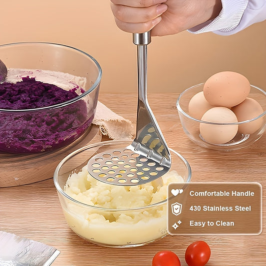 2pcs Stainless Steel Potato Fruit Press Manual Food Processing Tools