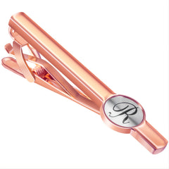 Business Casual Letter Print Copper Suede Tie Clip Gift For Men R