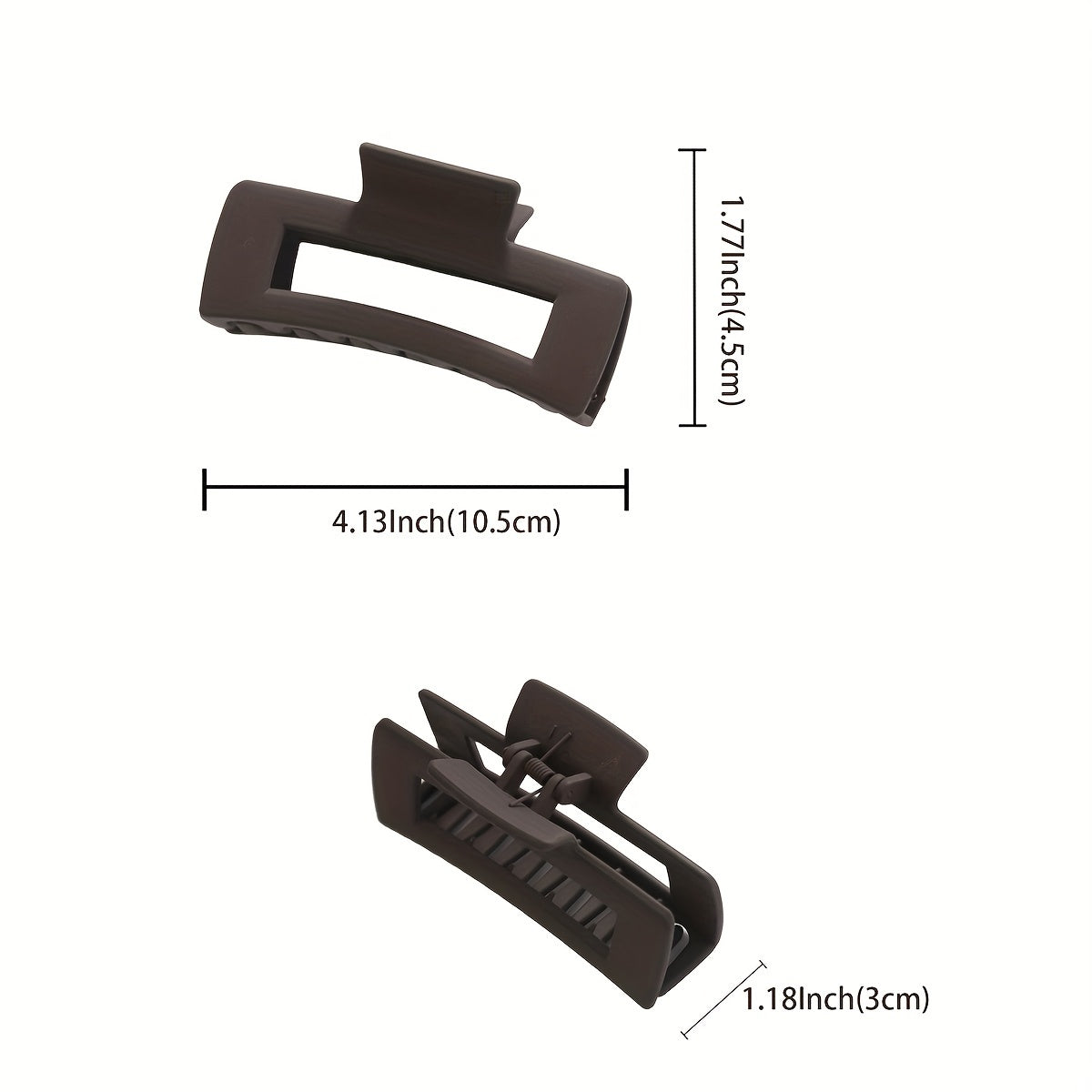 Women's Large Hair Claw Hollowed Rectangle Hair Accessories