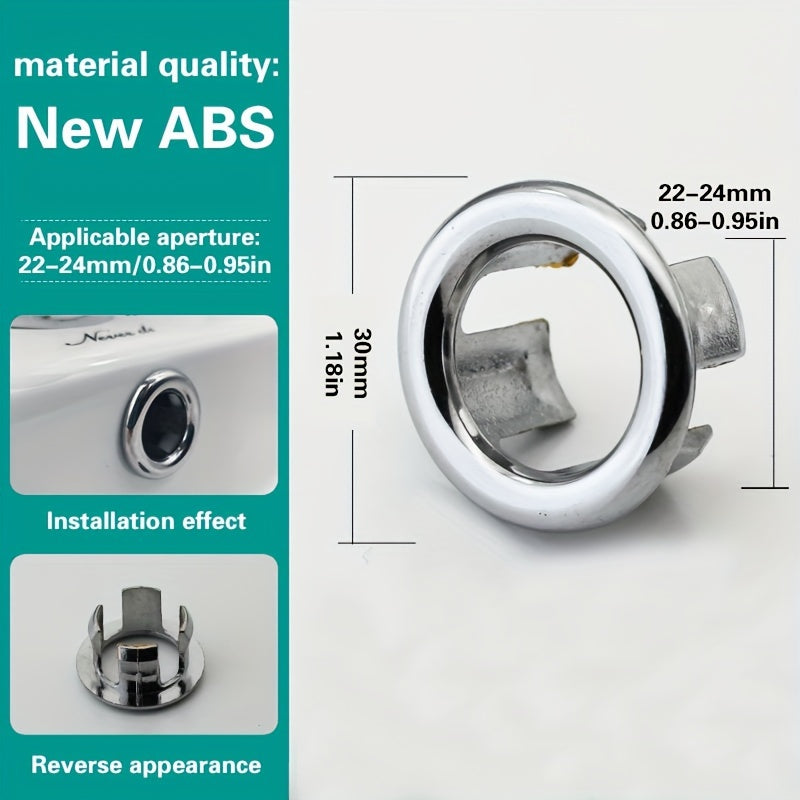 Ceramic Basin Overflow Hole Cover - Decorative and Functional Sink Accessory