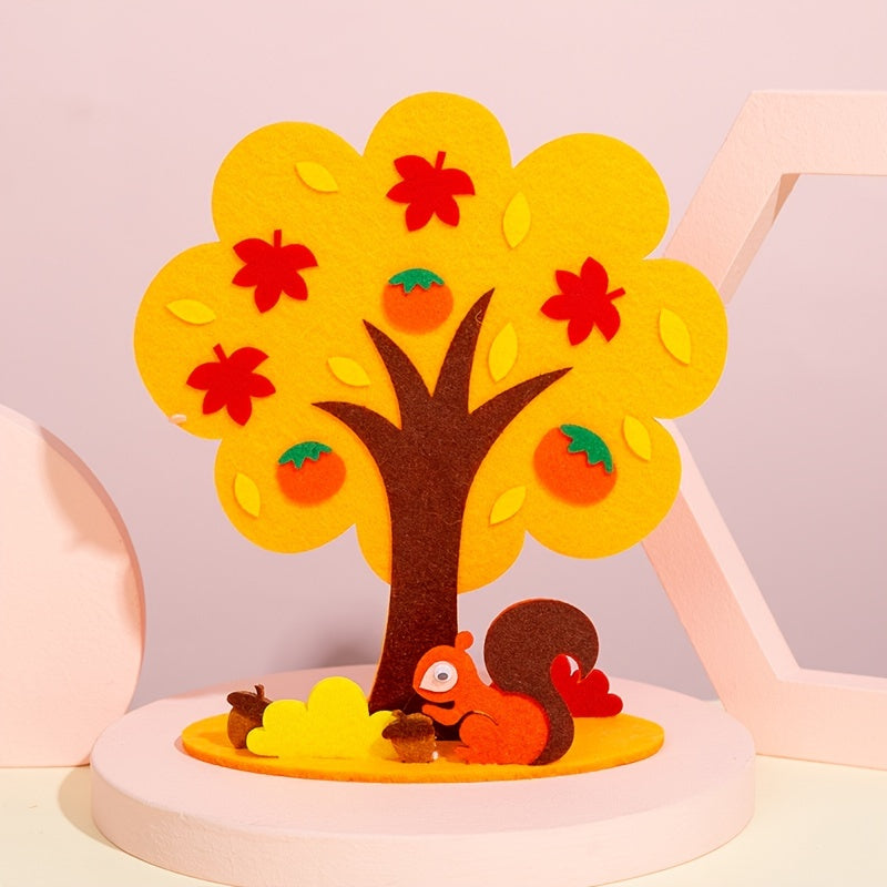 Kids 3D Four Seasons Tree Decoration DIY Puzzle Kit
