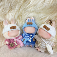 Doll Clothing Accessories Set Hat Bag Clothes 3pcs Set for LABU 15 BUBU Dolls