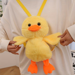 Yellow Duck Plush Backpack Birthday Gift